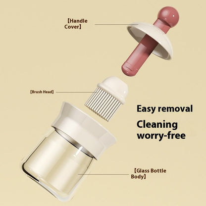 Oil Silicone Brush With Glass Bottle