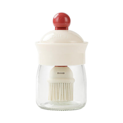 Oil Silicone Brush With Glass Bottle
