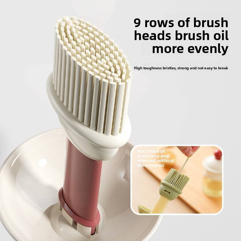Oil Silicone Brush With Glass Bottle