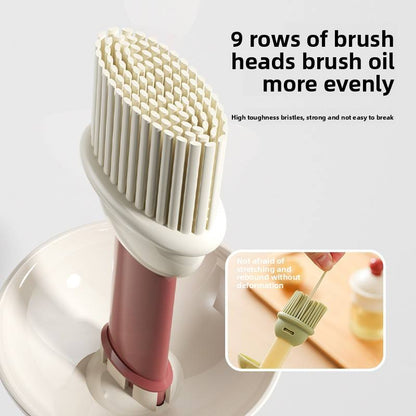 Oil Silicone Brush With Glass Bottle