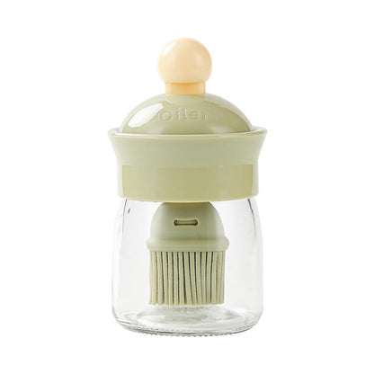 Oil Silicone Brush With Glass Bottle