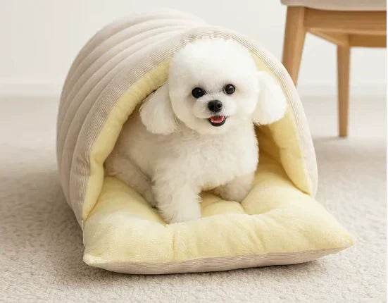 🐶😸Warmth Cozy Comfort  Plush Pet Cave