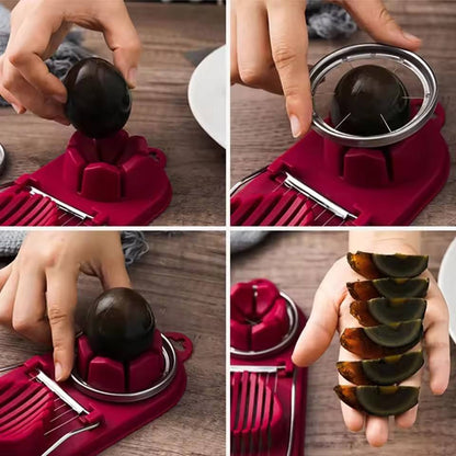 Two-in-One Stainless Steel Egg Cutter Multifunctional