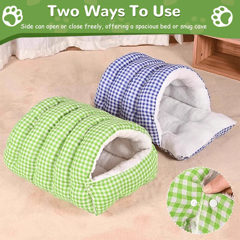 🐶😸Warmth Cozy Comfort  Plush Pet Cave