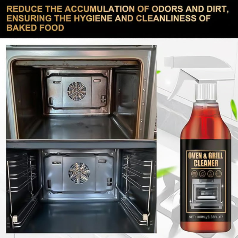 🧼 Powerful Oven & Grill Cleaning Spray: Effortlessly Remove Grease & Food Residues – Without Hard Scrubbing!