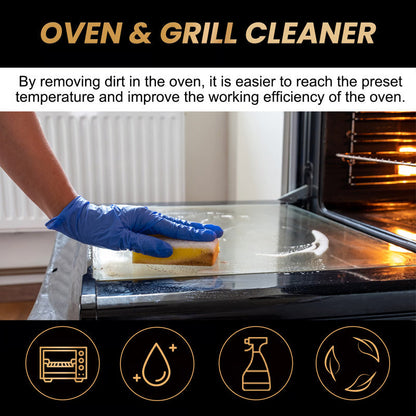 🧼 Powerful Oven & Grill Cleaning Spray: Effortlessly Remove Grease & Food Residues – Without Hard Scrubbing!