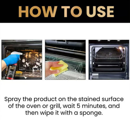 🧼 Powerful Oven & Grill Cleaning Spray: Effortlessly Remove Grease & Food Residues – Without Hard Scrubbing!