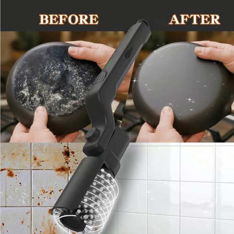 🔥🔥Cordless Electric BBQ Brush Cleaner – Deep Cleaning, Long Handle & Rechargeable🍖