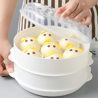 Heat-resistant multi-layer microwave steamer