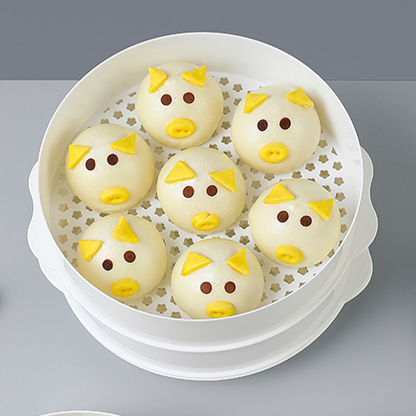 Heat-resistant multi-layer microwave steamer