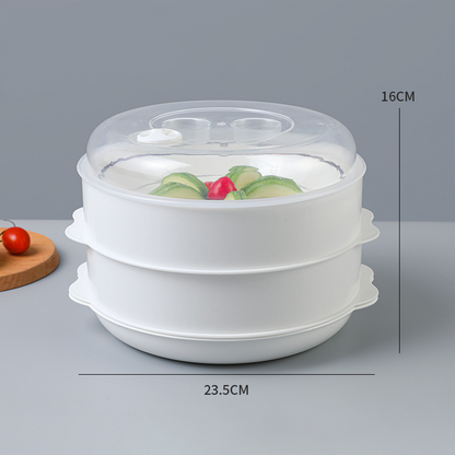 Heat-resistant multi-layer microwave steamer