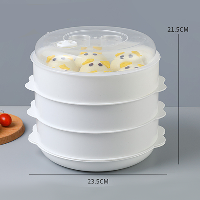 Heat-resistant multi-layer microwave steamer